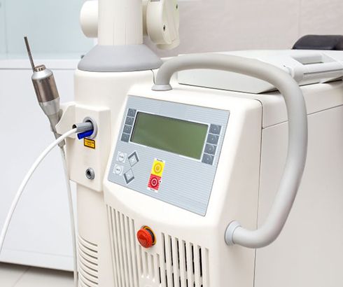 Laser device in clinical setting