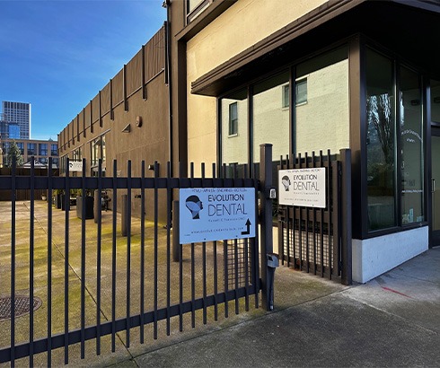 Exterior of Evolution Dental office in Portland